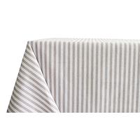 BIANCHERIAWEB Mantel de Cocina y salón, 50 x 150 cm, diseño de palitos Beige, Fabricado en Italia, 100% algodón
