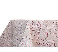 BIANCHERIAWEB Mantel de Cocina y salón diseño Amelie Rojo, Fabricado en Italia, Mantel de Mesa de Tela Miros, 140 x 240 cm