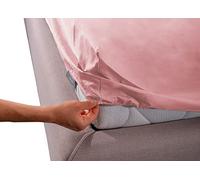 BIANCHERIAWEB Sábana Bajera Ajustable de 100% algodón Liso Maxi Rosa