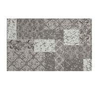 BIANCHERIAWEB Suardi - Alfombra de Terciopelo Antideslizante para Dormitorio y salón, diseño Saturno, Color Plateado