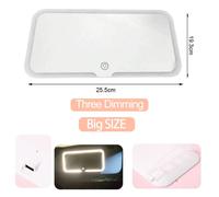 (Bianco di grandi dimensioni) Specchietti interni per auto con visiera parasole, specchio per il trucco