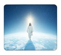 Bianco Tappetino Mouse Piccolo 230x180x3mm, Tappetino Scrivania con Bordo Cucito, Mousepad Impermeabile e Antiscivolo, Pratica e Facile da Pulire, Accessori Gaming e Accessori PC Regalo, Uomo F-4878