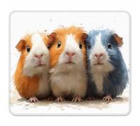 Bianco Tappetino Mouse Piccolo 260x220x3mm, Tappetino Scrivania con Bordo Cucito, Mousepad Impermeabile e Antiscivolo, Pratica e Facile da Pulire, Accessori Gaming, Regalo Uomo, Carino M-8836