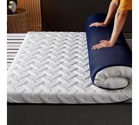 BiancoB - Colchón de futón de espuma viscoelástica de 4 cm/8 cm de grosor, cama japonesa, 120 x 200 cm, colchón plegable acolchado con tela transpirable para mayor comodidad y apoyo