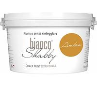 biancoShabby® Chalk Paint Ambra Pintura Shabby Chic Vintage para Muebles y Paredes Extra Mate vuelva a dar color fácilmente todo tipo de material sin lijar (2.5 l Paquete de 1)