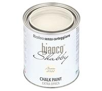 biancoShabby® Chalk Paint Avorio 2022 Pintura Shabby Chic Vintage para Muebles y Paredes Extra Mate vuelva a dar color fácilmente todo tipo de material sin lijar (1 l Paquete de 1)