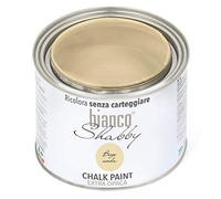 biancoShabby® Chalk Paint Beige Corda Pintura Shabby Chic Vintage para Muebles y Paredes Extra Mate vuelva a dar color fácilmente todo tipo de material sin lijar (500 ml (Paquete de 1), Beige Corda)
