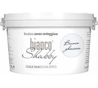 biancoShabby® Chalk Paint Bianco Ghiaccio Pintura Shabby Chic Vintage para Muebles y Paredes Extra Mate vuelva a dar color fácilmente todo tipo de material sin lijar (2.5 l Paquete de 1)
