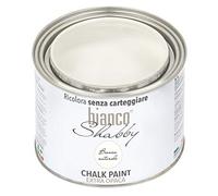 biancoShabby® Chalk Paint Bianco Naturale Pintura Shabby Chic Vintage para Muebles y Paredes Extra Mate vuelva a dar color fácilmente todo tipo de material sin lijar (500 ml Paquete de 1)