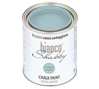 biancoShabby® Chalk Paint Carta da Zucchero Pintura Shabby Chic Vintage para Muebles y Paredes Extra Mate vuelva a dar color fácilmente todo tipo de material sin lijar (1 l Paquete de 1)