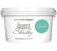 biancoShabby® Chalk Paint Giada Pintura Shabby Chic Vintage para Muebles y Paredes Extra Mate vuelva a dar color fácilmente todo tipo de material sin lijar (2.5 lPaquete de 1)