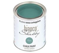 biancoShabby® Chalk Paint Petrolio Pintura Shabby Chic Vintage para Muebles y Paredes Extra Mate vuelva a dar color fácilmente todo tipo de material sin lijar (1 l Paquete de 1)