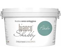 biancoShabby® Chalk Paint Petrolio Pintura Shabby Chic Vintage para Muebles y Paredes Extra Mate vuelva a dar color fácilmente todo tipo de material sin lijar (2.5 l Paquete de 1)