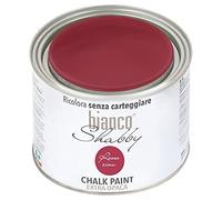 biancoShabby® Chalk Paint Rosso Cina Pintura Shabby Chic Vintage para Muebles y Paredes Extra Mate vuelva a dar color fácilmente todo tipo de material sin lijar (500 ml Paquete de 1)