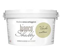 biancoShabby® Chalk Paint Verde Antico Pintura Shabby Chic Vintage para Muebles y Paredes Extra Mate vuelva a dar color fácilmente todo tipo de material sin lijar (2.5 l Paquete de 1)