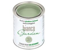 biancoShabby® Chalk Paint Verde Salvia - Pintura especial para exteriores - BiancoGarden - Restaura el jardín y el balcón sin pintar y sin acabado (1 litro)