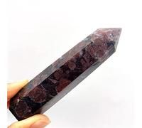 BIANMTSW 1 Paquete de Piedra de Hoja de Estrella de Cuarzo Natural y minarete de Granate Cristal Feng Shui Piedras Naturales adecuadas for la decoración de Muebles Inicio Colecciones (Size : 50-60mm)
