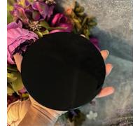 BIANMTSW 1pc 15-16cm Obsidian polishing mirror black quartz crystal High-end decoration