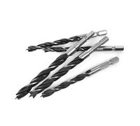 BIANMTSW 5PCS 4mm Hexagonal Handle Three Point Woodworking Drill Metal Drill Kit Countersink For Wood And Metal Drilling BIANMTSW