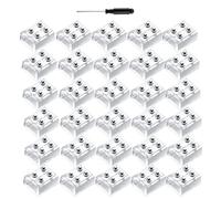 BIANMTSW Bloque de terminales de Cable for Conector de Tira de luz LED sin Soldadura de 2 Pines y 10 mm for Luces de Tira LED de un Solo Color de 5 V, 12 V y 24 V, 30 Unidades