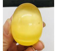 BIANMTSW Cristales de Citrino Piedra en Forma de Huevo Pulido de Piedras Preciosas Cristales de Cristales Cuarzo Natural Figuras de Feng Shui Adorno Masaje Equilibrio Inicio Colecciones