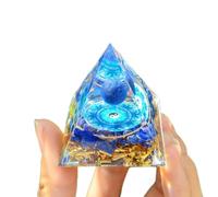 BIANMTSW Crystal Ball Pyramid Stone with Tree of Life Symbol, Decoration for, Spiritual, Office Feng Shui,Q16-3.14in