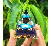 BIANMTSW Crystal Ball Pyramid Stone with Tree of Life Symbol, Decoration for, Spiritual, Office Feng Shui,Q54-2.36in