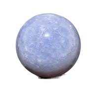 BIANMTSW Cuarzo Piedra Natural Celestita Esfera Azul Cristal Wichcraft Gemas Trabajo Hecho a Mano Bola Casa Decoración Hogar Inicio Colecciones (Color : 40-45mm)
