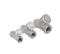 BIANMTSW Filtro en Y en línea de Acero Inoxidable 304, Hembra BSP de 3/8", 1 Unidad, 1,6 MPA, -20 a 230 °C