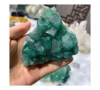 BIANMTSW Fluorita Verde Natural, en Bruto, Proceso de Cristal de Piedra de decoración del hogar de Crystal Inicio Colecciones (Color : 250g, Size : One Size)