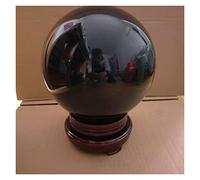 BIANMTSW Home Collections 1 bola de cristal de cuarzo de obsidiana negra natural de 50-200 mm (color: 60 mm)