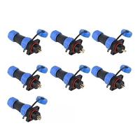 BIANMTSW IP68 Connector SP17 SP13 SP16 SP20 SP21 Male & Female Socket 2 Hole Flange Panel 2 3 4 5 6 7 9 10 12Pin Sp16,10 Sets(Male Female)_7P