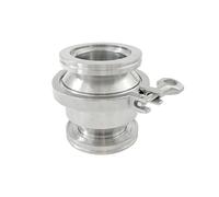 BIANMTSW ISO63 Vacuum One-Way Check Valve 304 Stainless Steel Inline Design