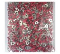 BIANMTSW Lote de 1000 terminales de Cable RV1.25-6 con Forma de Anillo Circular y Bucle Redondo, con Manguito de Bloque de Soldadura y Aislamiento for tuberías de PVC