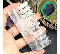 BIANMTSW Peine de cristal de cuarzo rosa amatista Natural, 1 unidad, peines de masaje de pelo de dientes anchos, colección de regalos de piedras preciosas Inicio Colecciones