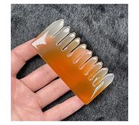 BIANMTSW Peine de cristal de cuarzo rosa de amatista natural, peine de dientes anchos, colección de regalos de piedras preciosas Inicio Colecciones (Color : G)
