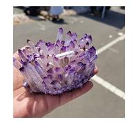 BIANMTSW Piedras y Cristales de Roca de racimo de Cristal de Cuarzo Fantasma Fantasma púrpura Natural ReikiSpecimen Home Deco Inicio Colecciones (Size : 300-350g)