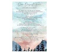 BIANMTSW Póster de poesía inspiradora: "Our Deepest Fear" de Marianne Williamson, decoración motivacional de pared para el hogar y la sala de estudio enmarcada, 40 x 60 cm