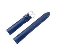 Biannbjx 16mm 18mm 20mm Correa de reloj de cuero Correa Reloj de pulsera Correa de reloj de charol Pulsera de correa de muñeca, Azul oscuro, 20mm