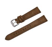 Biannbjx Correa de cuero de gamuza vintage 18/19/20/22mm Correa de reloj vintage Correa de muñeca de liberación rápida, Marrón, 18mm