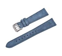 Biannbjx Correa de cuero de gamuza vintage 18/19/20/22mm Correa de reloj vintage Correa de muñeca de liberación rápida, Azul, 18mm