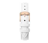 Biannbjx Correa de cuero para reloj de hombre y mujer, correa de muñeca de liberación rápida de 12mm, 14mm, 15mm, 16mm, 18mm y 20mm, Oro blanco-rosa, 12mm