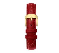 Biannbjx Correa de cuero para reloj de hombre y mujer, correa de muñeca de liberación rápida de 12mm, 14mm, 15mm, 16mm, 18mm y 20mm, Rojo-oro, 12mm