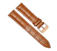 Biannbjx Correa de reloj Correa de reloj de cuero de repuesto universal para hombres y mujeres Correa de reloj de 12mm a 24mm, Marrón claro-rg, 22mm