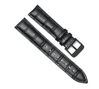 Biannbjx Correa de reloj Correa de reloj de cuero de repuesto universal para hombres y mujeres Correa de reloj de 12mm a 24mm, Negro-bk, 20mm