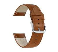 Biannbjx Correa de reloj Correa de reloj de cuero para hombres y mujeres 12/13/14/15/16/17/18/19/20/21/22/23/24mm, Marrón claro, 17mm