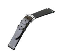 Biannbjx Correa de reloj de cuero 18/19/20/21/22/24mm Correa de reloj de cuero con cera de aceite vintage, Verde, 19mm