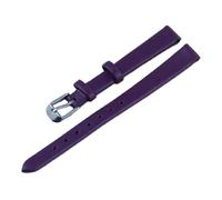 Biannbjx Correa de reloj de cuero Accesorios de reloj Correa de reloj universal, Púrpura, 12mm