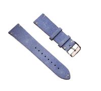 Biannbjx Correa de reloj de cuero de gamuza 16mm 18mm 20mm 22mm Correa de reloj vintage hecha a mano de liberación rápida, Violeta, 14mm