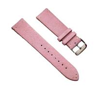 Biannbjx Correa de reloj de cuero de gamuza 16mm 18mm 20mm 22mm Correa de reloj vintage hecha a mano de liberación rápida, Rosa, 14mm